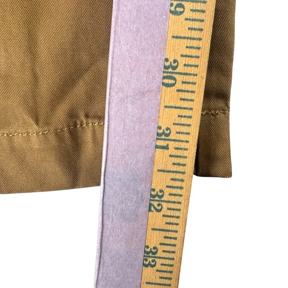 Superdry JPN Mens City Slim Chino Pants Tobacco Brown Size L 35x31.5